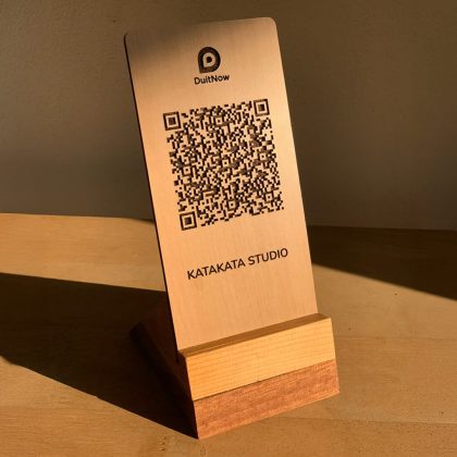 Custom Wooden QR code